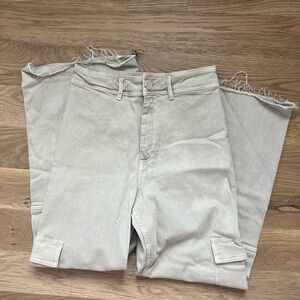 Zara Cream Cargo Pants